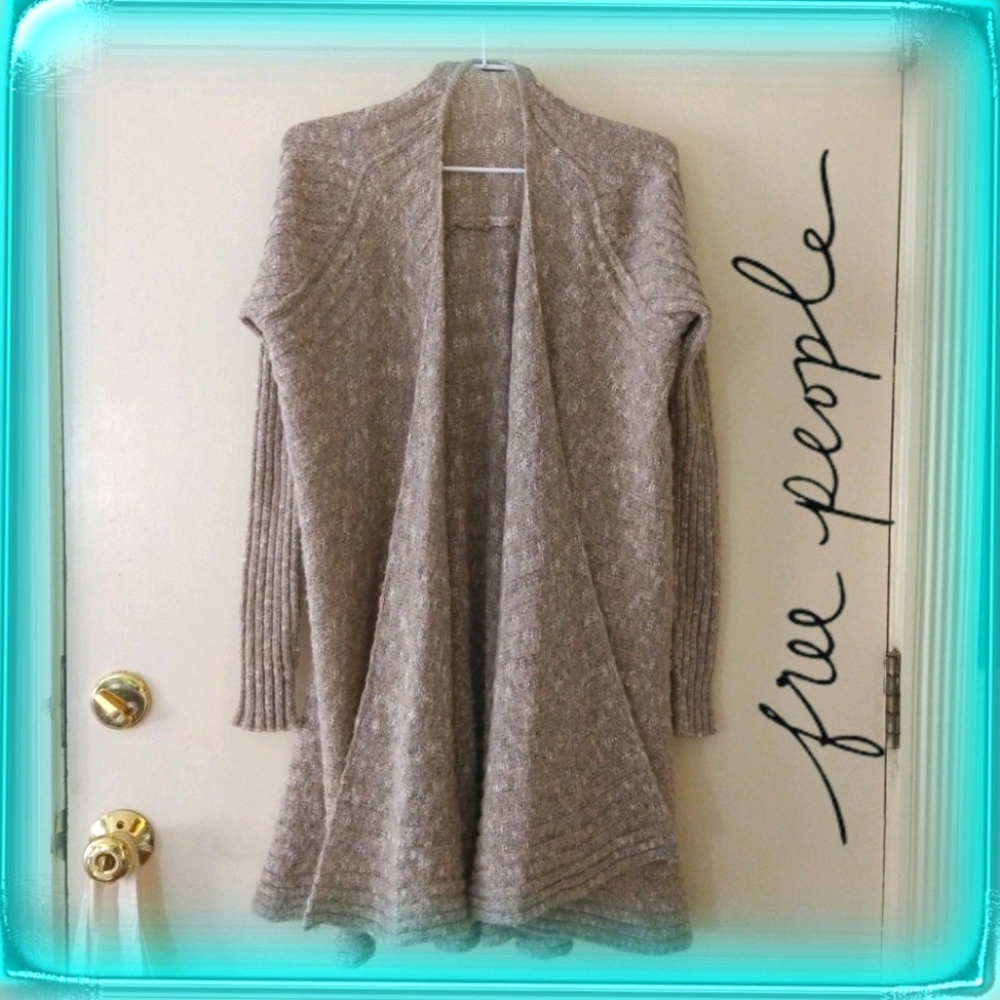 Free People Beached Shell Draped Cardigan S boho